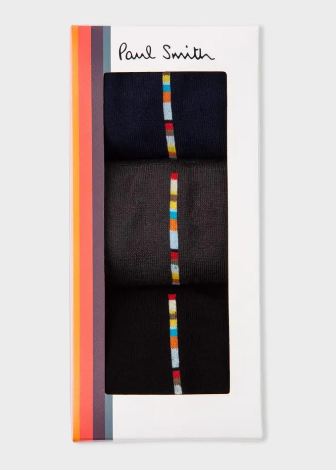 Mens Paul Smith The Classics Central 039Signature Stripe039 Socks Three Pack