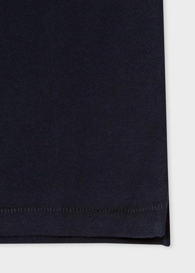 Mens Paul Smith The Classics Dark Navy CottonPiqu Zebra Logo Polo Shirt Mens Paul Smith The Classics Dark Navy CottonPiqu Zebra Logo Polo Shirt