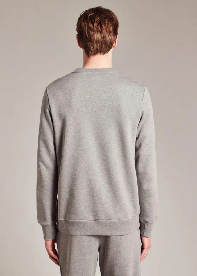 Mens Paul Smith The Classics Grey Cotton Zebra Logo Sweatshirt