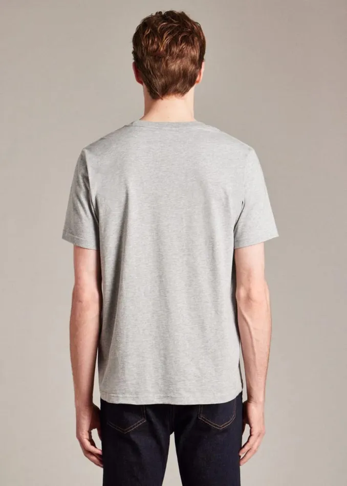 Mens Paul Smith The Classics Grey Marl Cotton Zebra Logo TShirt Mens Paul Smith The Classics Grey Marl Cotton Zebra Logo TShirt