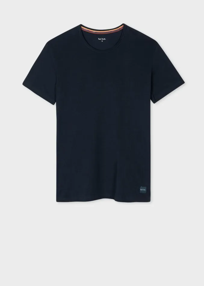 Mens Paul Smith The Classics Navy Cotton Lounge TShirt