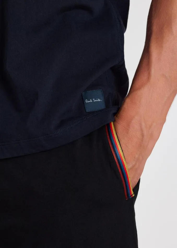 Mens Paul Smith The Classics Navy Cotton Lounge TShirt