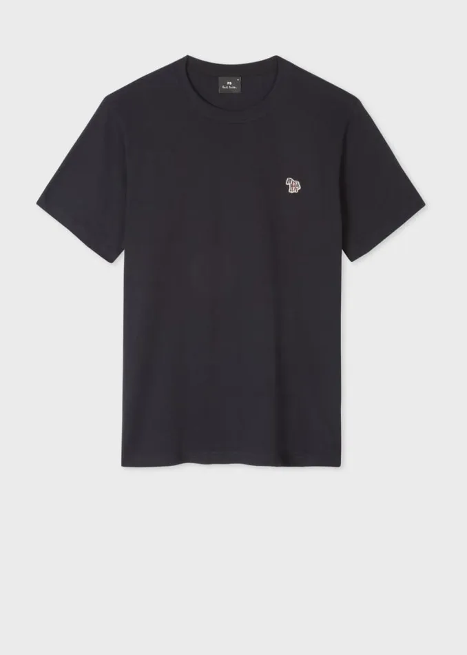 Mens Paul Smith The Classics Navy Cotton Zebra Logo TShirt Mens Paul Smith The Classics Navy Cotton Zebra Logo TShirt