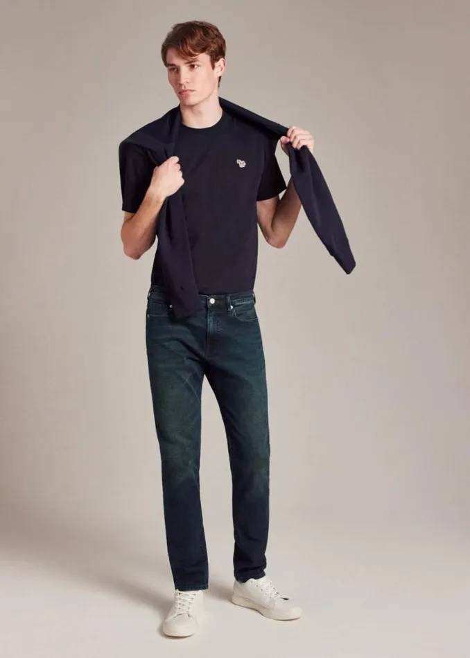 Mens Paul Smith The Classics Navy Cotton Zebra Logo TShirt Mens Paul Smith The Classics Navy Cotton Zebra Logo TShirt