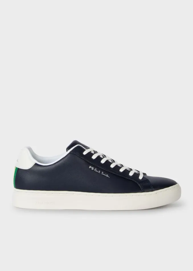 Mens Paul Smith The Classics Navy Leather 039Rex039 Sneakers