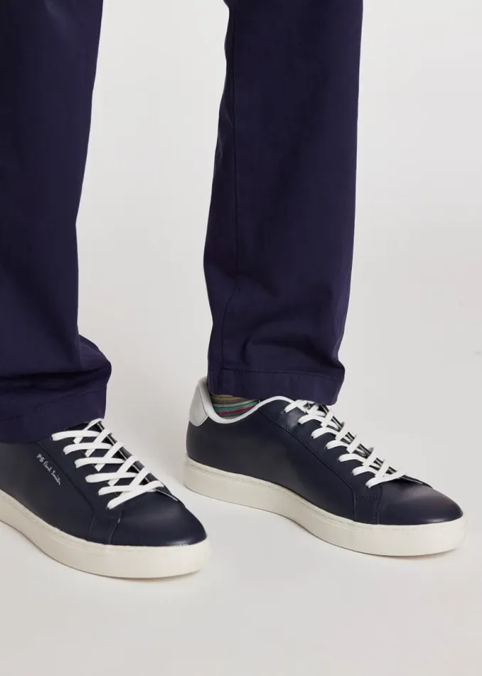 Mens Paul Smith The Classics Navy Leather 039Rex039 Sneakers Mens Paul Smith The Classics Navy Leather 039Rex039 Sneakers