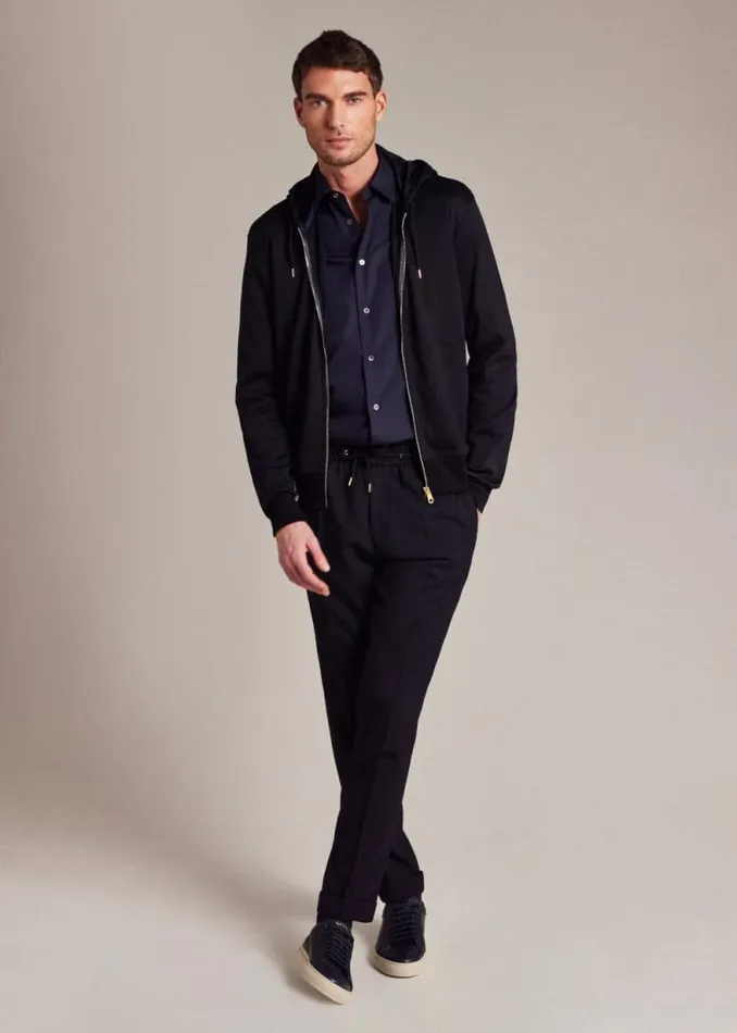 Mens Paul Smith The Classics RegularFit Dark Navy Cotton 039Artist Stripe039 Cuff Shirt Mens Paul Smith The Classics RegularFit Dark Navy Cotton 039Artist Stripe039 Cuff Shirt