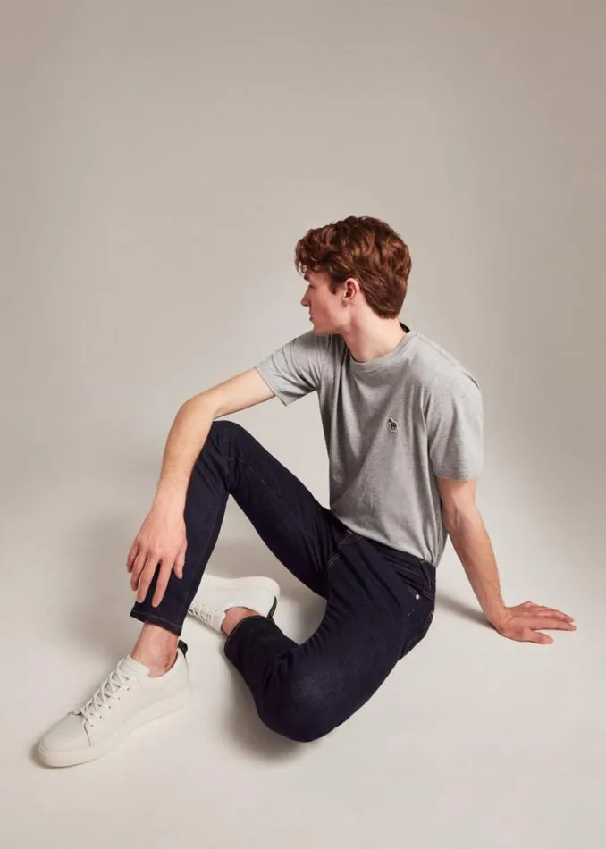 Mens Paul Smith The Classics SlimFit IndigoRinse 039Crosshatch Stretch039 Jeans