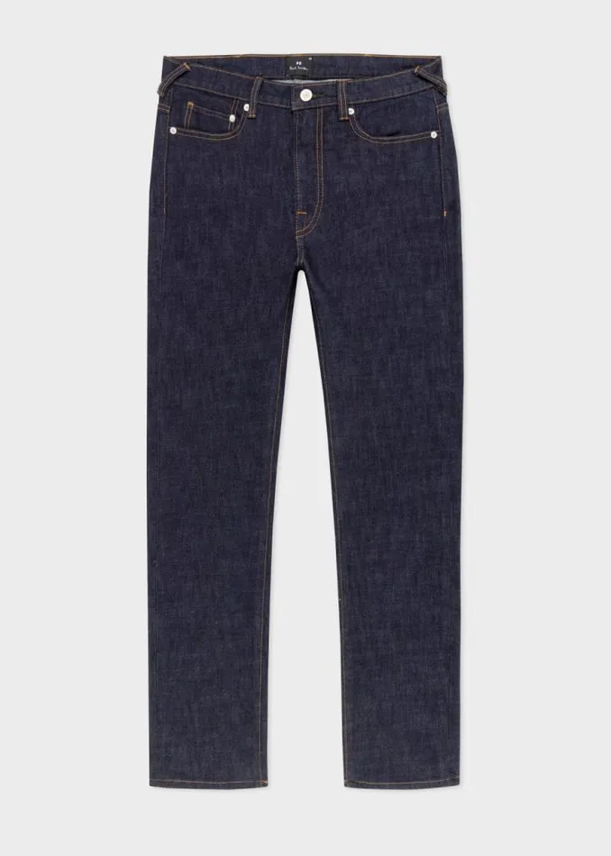 Mens Paul Smith The Classics SlimFit IndigoRinse 039Crosshatch Stretch039 Jeans