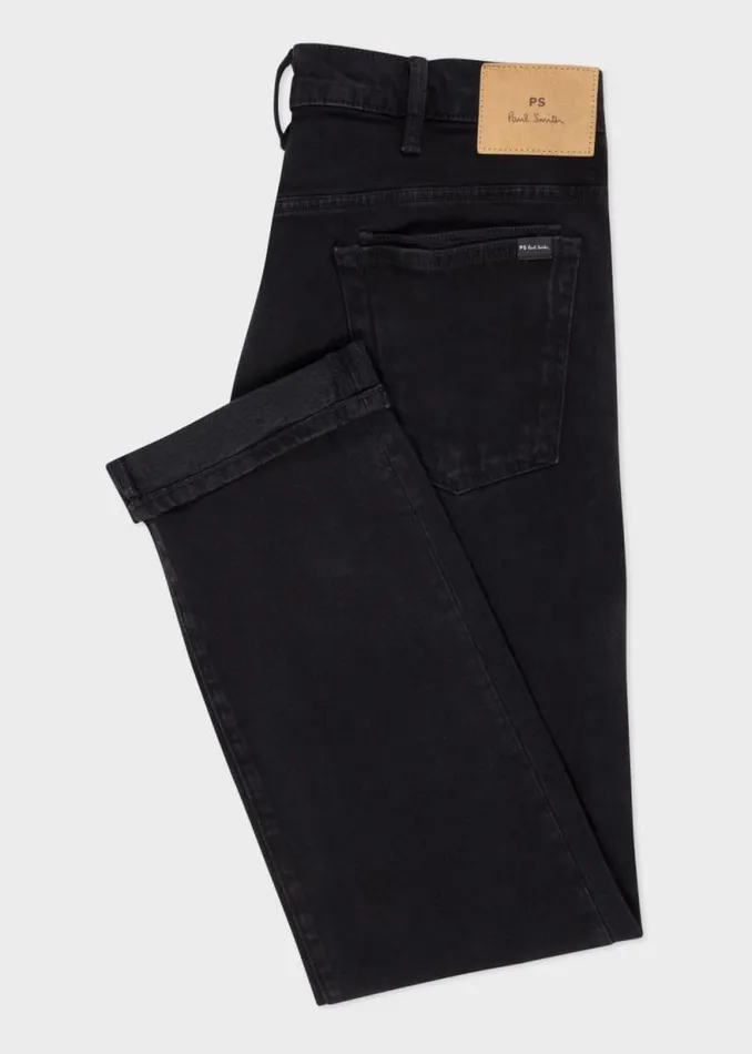 Mens Paul Smith The Classics StandardFit Black 039Organic Stretch039 Jeans Mens Paul Smith The Classics StandardFit Black 039Organic Stretch039 Jeans
