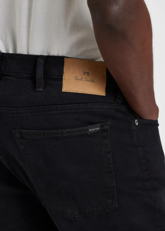 Mens Paul Smith The Classics TaperedFit Black MidWash Stretch Jeans Mens Paul Smith The Classics TaperedFit Black MidWash Stretch Jeans