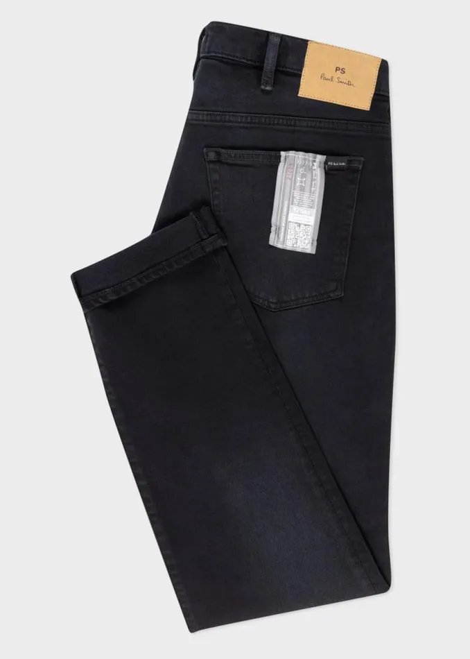 Mens Paul Smith The Classics TaperedFit Black MidWash Stretch Jeans Mens Paul Smith The Classics TaperedFit Black MidWash Stretch Jeans