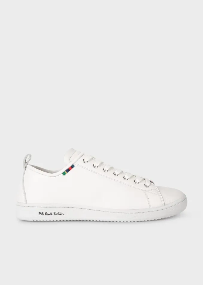 Mens Paul Smith The Classics White Calf Leather 039Miyata039 Sneakers
