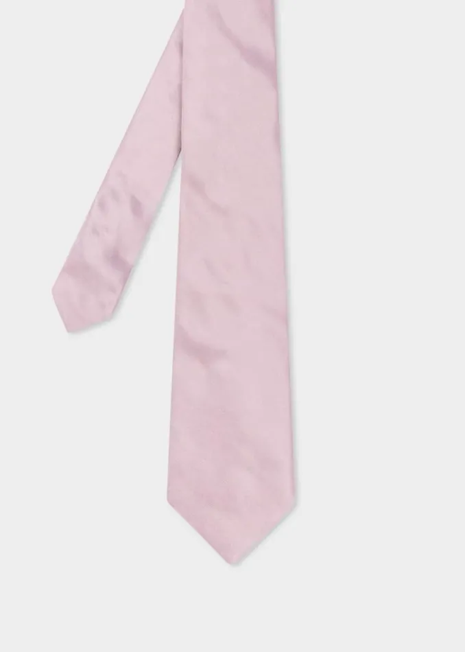 Mens Paul Smith Ties Light Pink Silk Tie