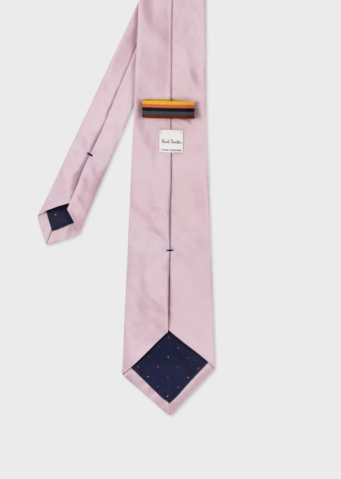 Mens Paul Smith Ties Light Pink Silk Tie Mens Paul Smith Ties Light Pink Silk Tie