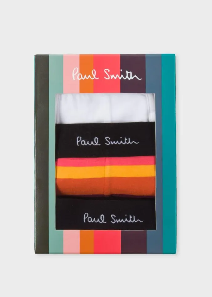 Mens Paul Smith Underwear 039Artist Stripe039 Boxer Briefs Three Pack