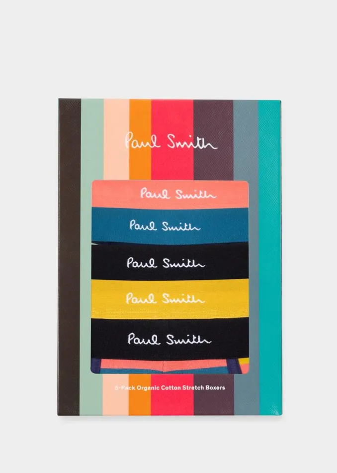 Mens Paul Smith Underwear Mixed Boxer Shorts Five Pack Mens Paul Smith Underwear Mixed Boxer Shorts Five Pack