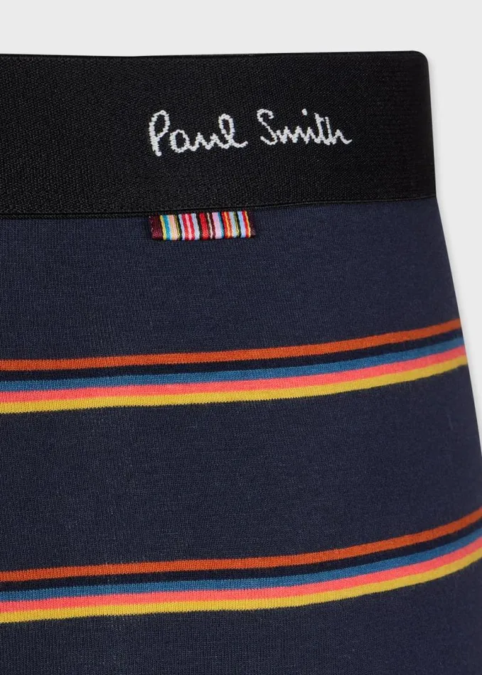 Mens Paul Smith Underwear Navy Blue 039Artist Stripe039 Boxer Briefs