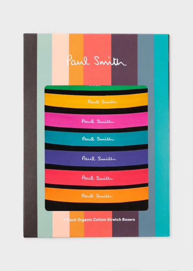 Mens Paul Smith Underwear OrganicCotton Black Boxer Briefs Seven Pack Mens Paul Smith Underwear OrganicCotton Black Boxer Briefs Seven Pack