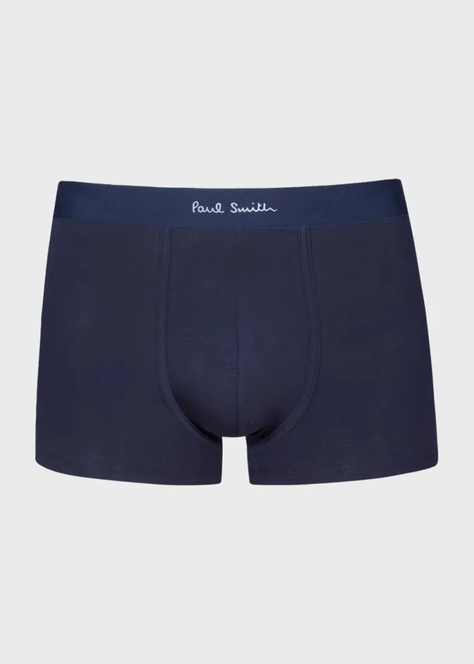 Mens Paul Smith Underwear OrganicCotton Blue 039Signature Stripe039 Mix Boxer Briefs Three Pack