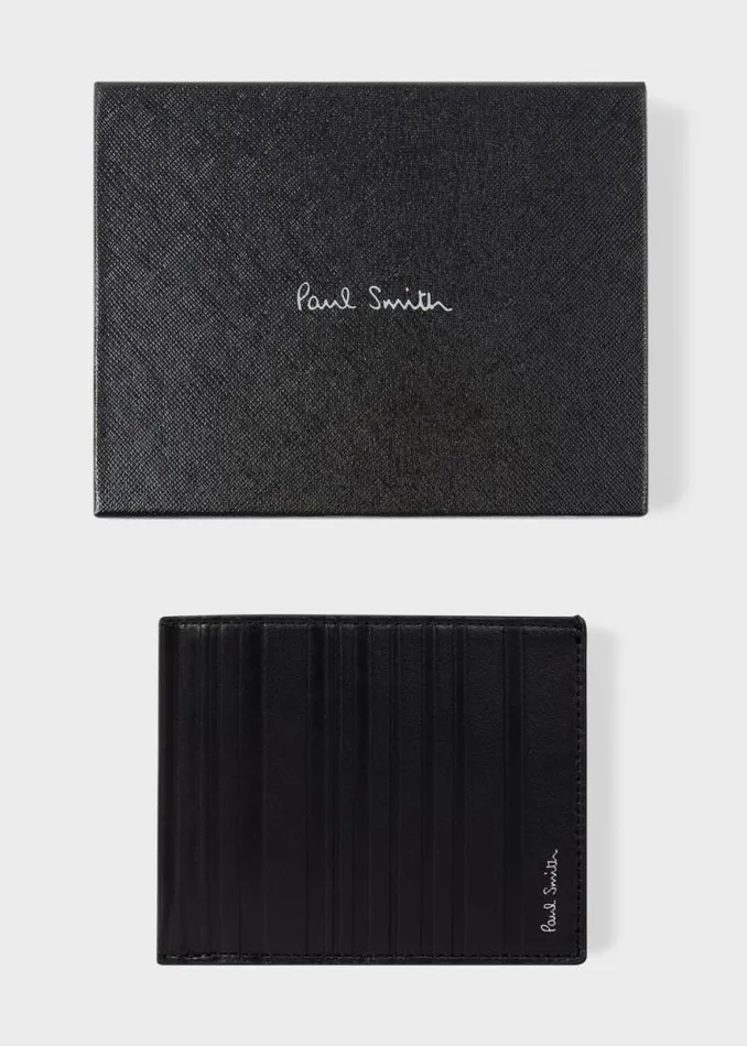 Mens Paul Smith Wallets Black 039Shadow Stripe039 Billfold Wallet Mens Paul Smith Wallets Black 039Shadow Stripe039 Billfold Wallet