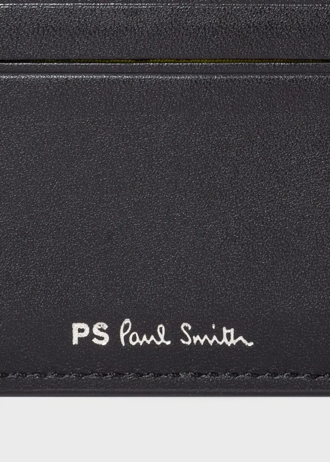 Mens Paul Smith Wallets Black 039Zebra039 Leather Credit Card Holder