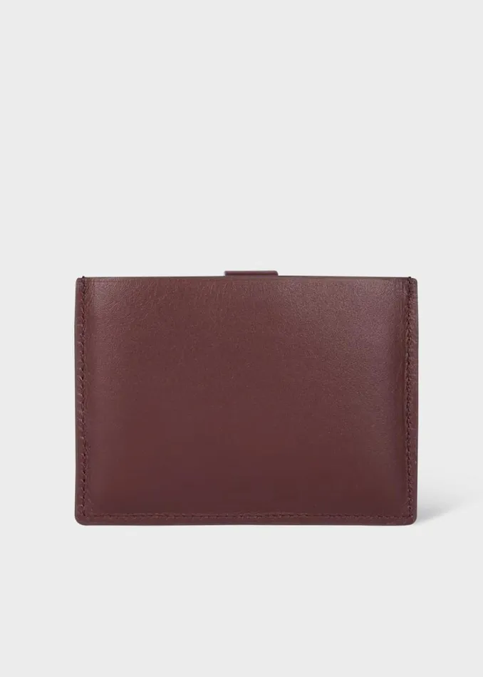 Mens Paul Smith Wallets Burgundy Leather Credit Hard Holder With 039Signature Stripe039 Pull Out Mens Paul Smith Wallets Burgundy Leather Credit Hard Holder With 039Signature Stripe039 Pull Out