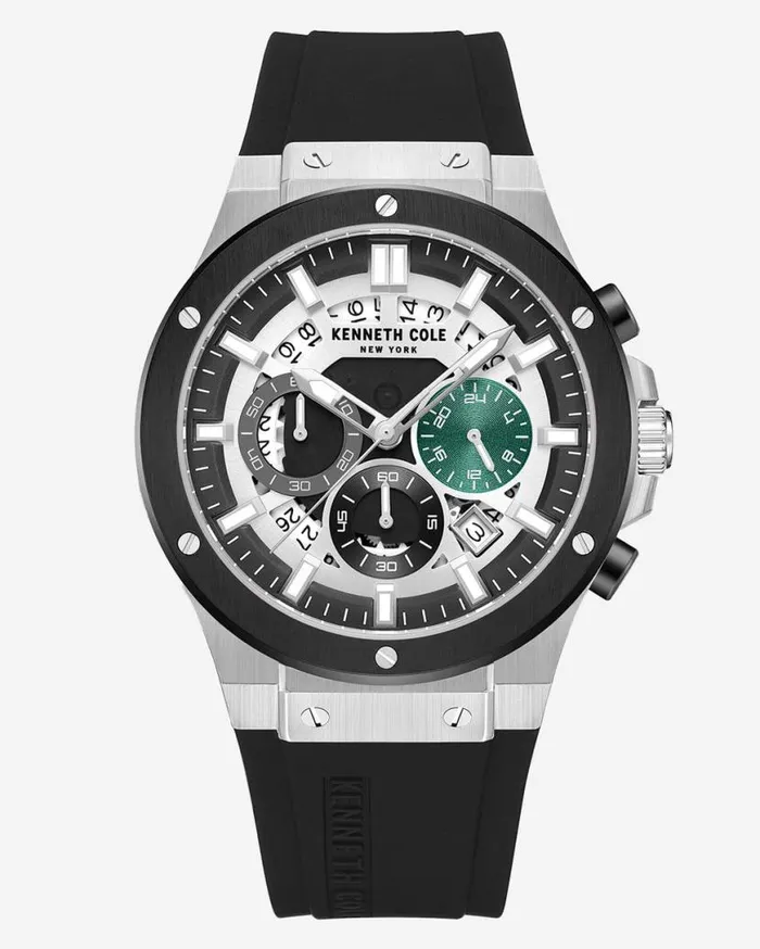Mens Watches Men Kenneth Cole Kenneth Cole New York Chronograph Black Silicone Dress Sport Watch Black Mens Watches Men Kenneth Cole Kenneth Cole New York Chronograph Black Silicone Dress Sport Watch Black