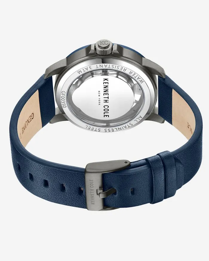 Mens Watches Men Kenneth Cole Kenneth Cole New York Transparency Blue Leather Watch Blue Mens Watches Men Kenneth Cole Kenneth Cole New York Transparency Blue Leather Watch Blue