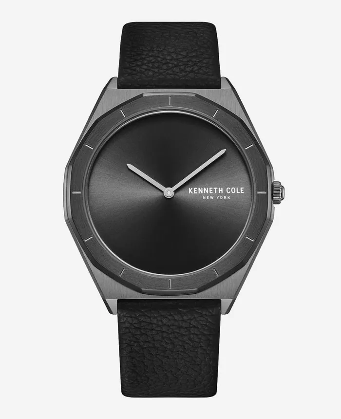 Mens Watches Men Kenneth Cole Modern Classic Analog Leather Strap Watch Black Mens Watches Men Kenneth Cole Modern Classic Analog Leather Strap Watch Black