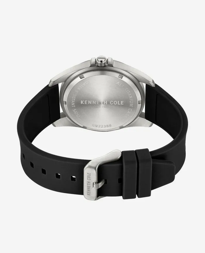 Mens Watches Men Kenneth Cole Modern Classic Titanium Silicone Strap Watch Black Mens Watches Men Kenneth Cole Modern Classic Titanium Silicone Strap Watch Black