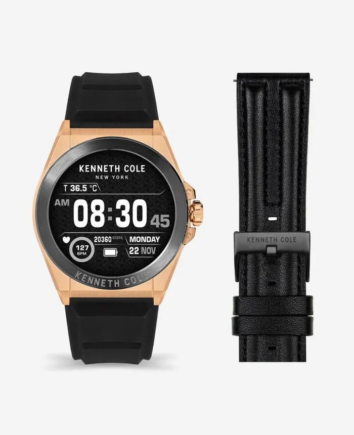 Mens Watches Men Kenneth Cole The Wellness Smartwatch 20 With Interchangeable Band Set Black Mens Watches Men Kenneth Cole The Wellness Smartwatch 20 With Interchangeable Band Set Black
