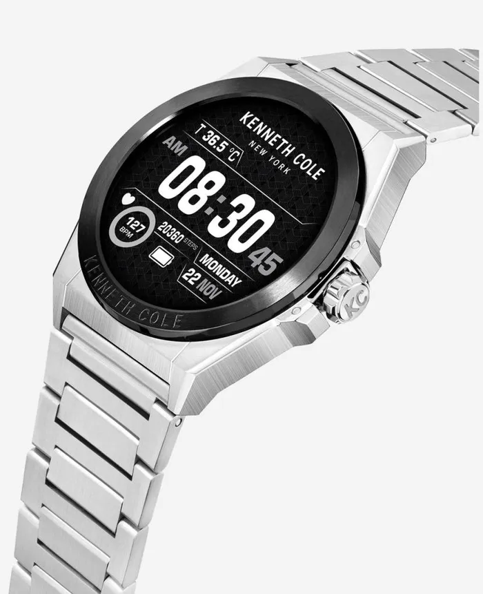 Mens Watches Men Kenneth Cole The Wellness Smartwatch 20 With Stainless Steel Bracelet Grey Mens Watches Men Kenneth Cole The Wellness Smartwatch 20 With Stainless Steel Bracelet Grey