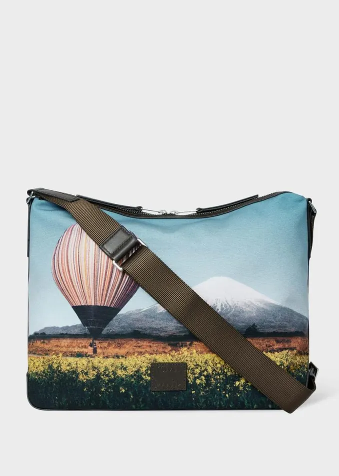 MensWomens Paul Smith Bags 039Signature Stripe Balloon Mount Fuji039 Print CrossBody Bag MensWomens Paul Smith Bags 039Signature Stripe Balloon Mount Fuji039 Print CrossBody Bag