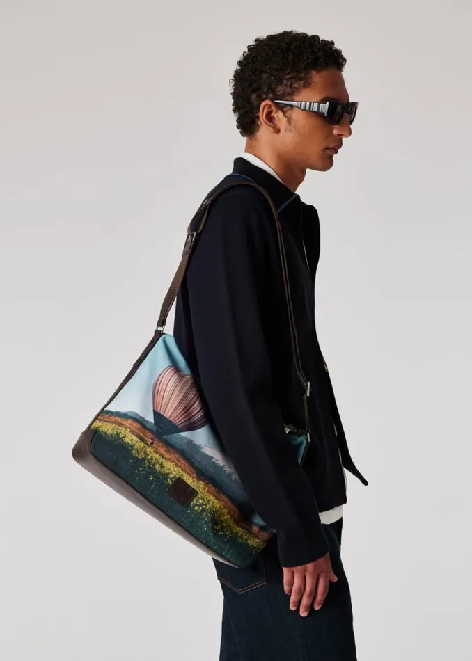 MensWomens Paul Smith Bags 039Signature Stripe Balloon Mount Fuji039 Print CrossBody Bag MensWomens Paul Smith Bags 039Signature Stripe Balloon Mount Fuji039 Print CrossBody Bag