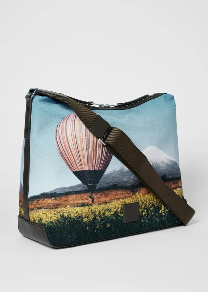 MensWomens Paul Smith Bags 039Signature Stripe Balloon Mount Fuji039 Print CrossBody Bag MensWomens Paul Smith Bags 039Signature Stripe Balloon Mount Fuji039 Print CrossBody Bag