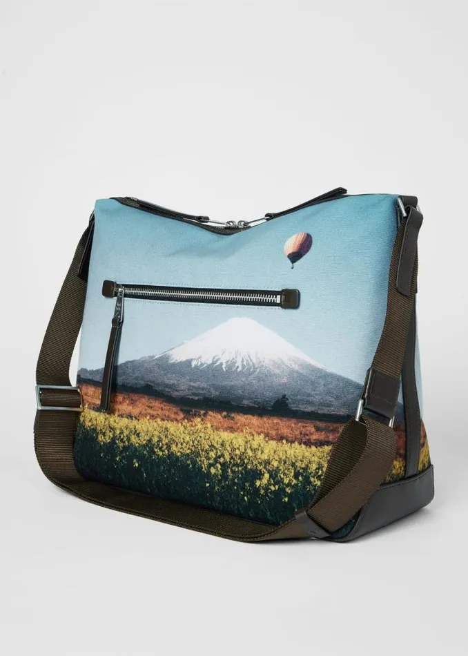 MensWomens Paul Smith Bags 039Signature Stripe Balloon Mount Fuji039 Print CrossBody Bag MensWomens Paul Smith Bags 039Signature Stripe Balloon Mount Fuji039 Print CrossBody Bag