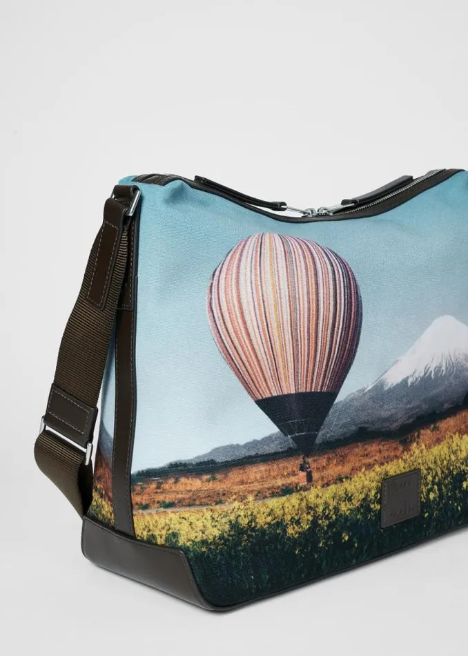MensWomens Paul Smith Bags 039Signature Stripe Balloon Mount Fuji039 Print CrossBody Bag MensWomens Paul Smith Bags 039Signature Stripe Balloon Mount Fuji039 Print CrossBody Bag