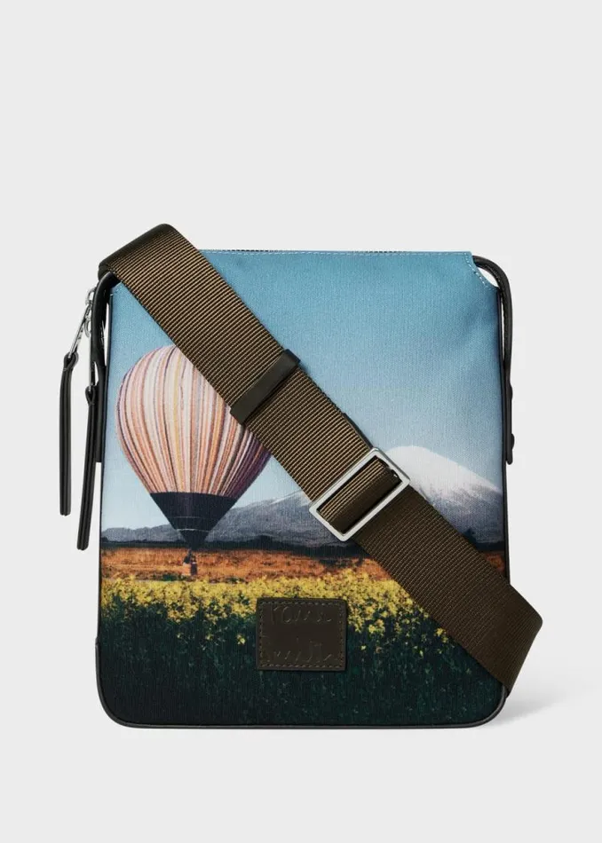MensWomens Paul Smith Bags 039Signature Stripe Balloon Mount Fuji039 Print Flight Bag MensWomens Paul Smith Bags 039Signature Stripe Balloon Mount Fuji039 Print Flight Bag