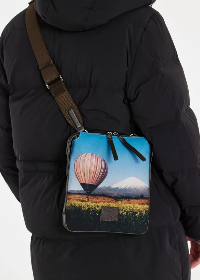 MensWomens Paul Smith Bags 039Signature Stripe Balloon Mount Fuji039 Print Flight Bag MensWomens Paul Smith Bags 039Signature Stripe Balloon Mount Fuji039 Print Flight Bag