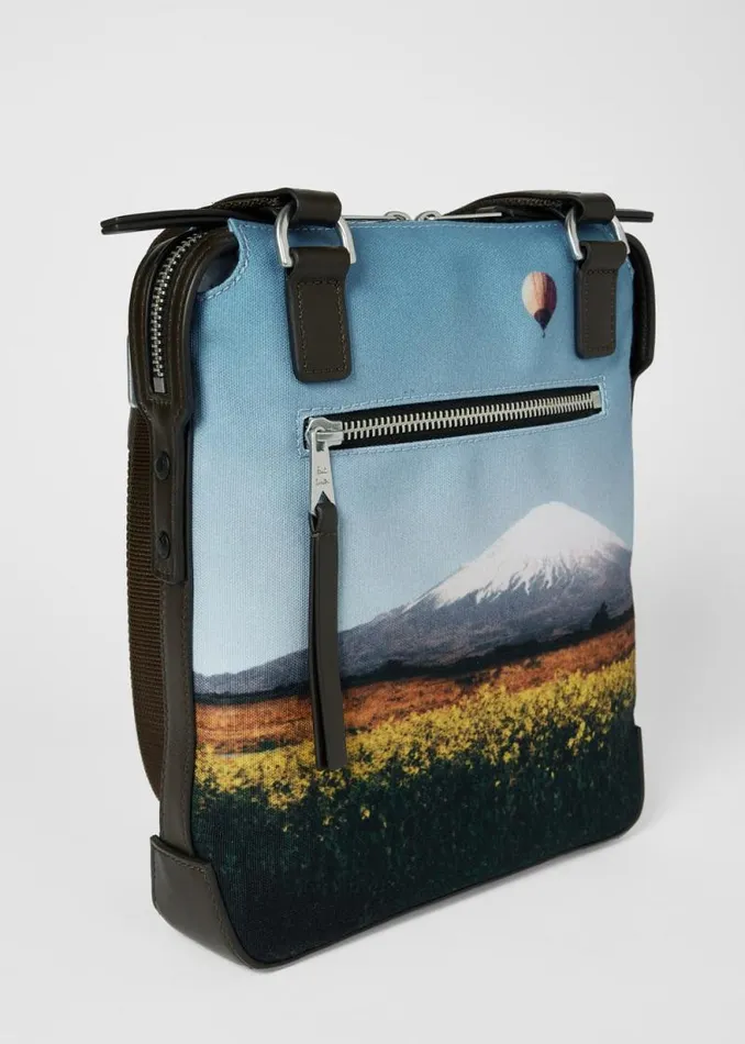 MensWomens Paul Smith Bags 039Signature Stripe Balloon Mount Fuji039 Print Flight Bag MensWomens Paul Smith Bags 039Signature Stripe Balloon Mount Fuji039 Print Flight Bag