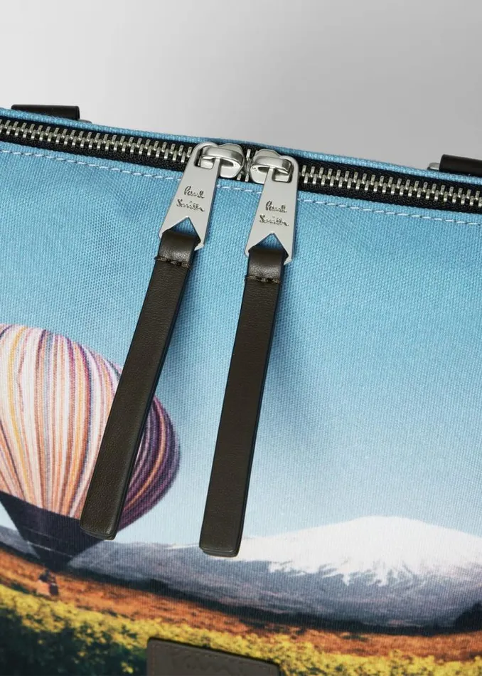 MensWomens Paul Smith Bags 039Signature Stripe Balloon Mount Fuji039 Print Flight Bag MensWomens Paul Smith Bags 039Signature Stripe Balloon Mount Fuji039 Print Flight Bag