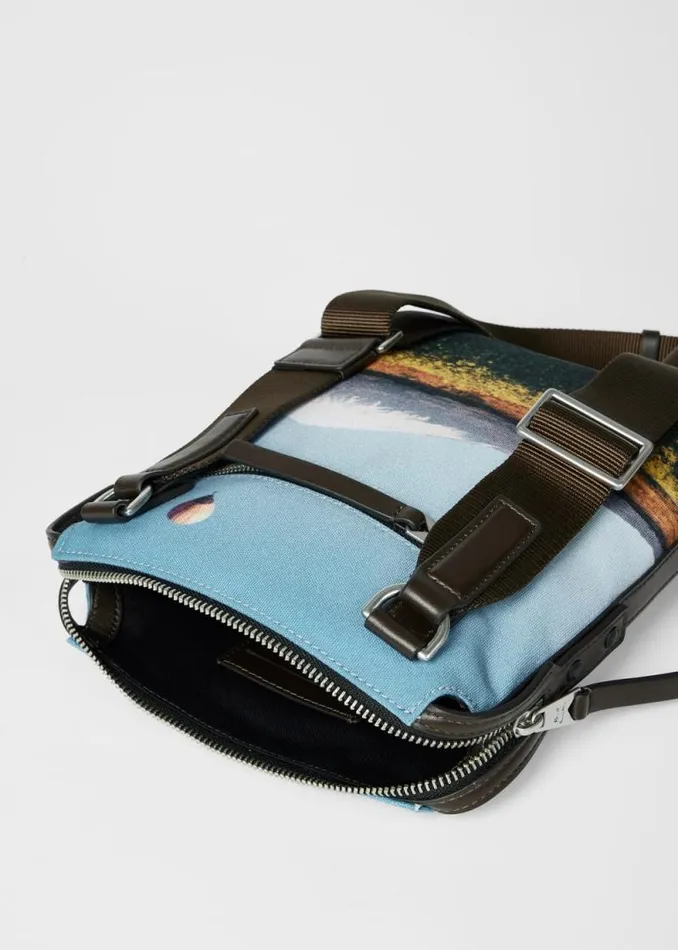 MensWomens Paul Smith Bags 039Signature Stripe Balloon Mount Fuji039 Print Flight Bag MensWomens Paul Smith Bags 039Signature Stripe Balloon Mount Fuji039 Print Flight Bag