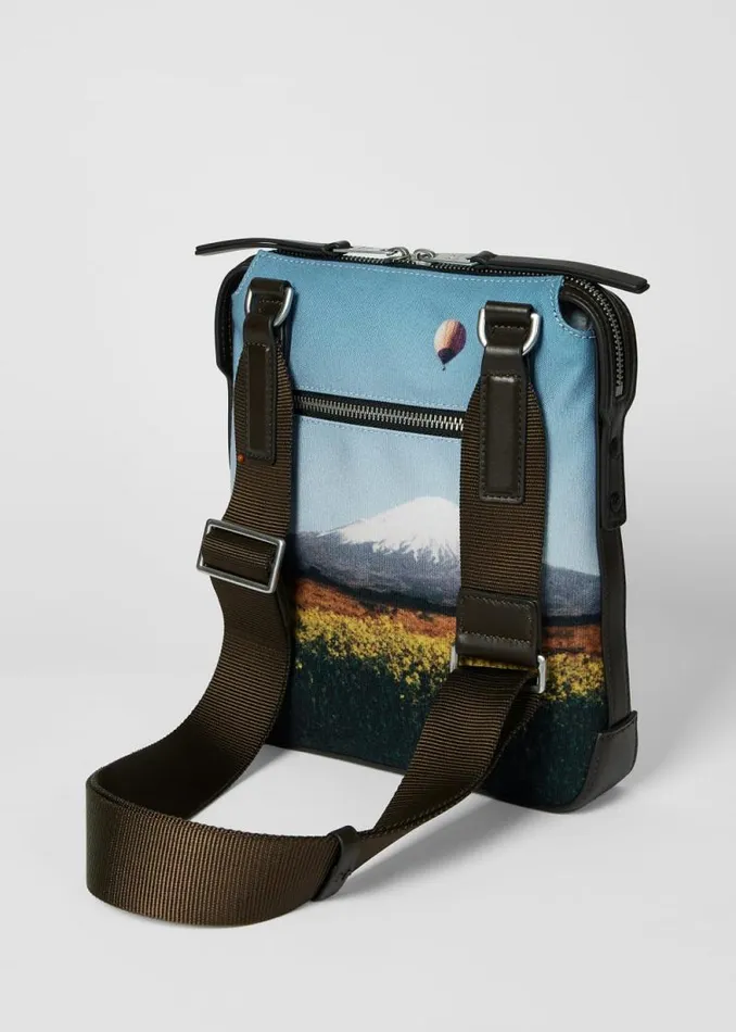 MensWomens Paul Smith Bags 039Signature Stripe Balloon Mount Fuji039 Print Flight Bag MensWomens Paul Smith Bags 039Signature Stripe Balloon Mount Fuji039 Print Flight Bag