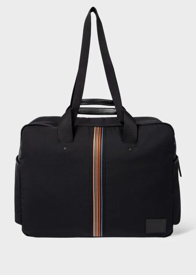 MensWomens Paul Smith Bags Black 039Signature Stripe039 Holdall Bag