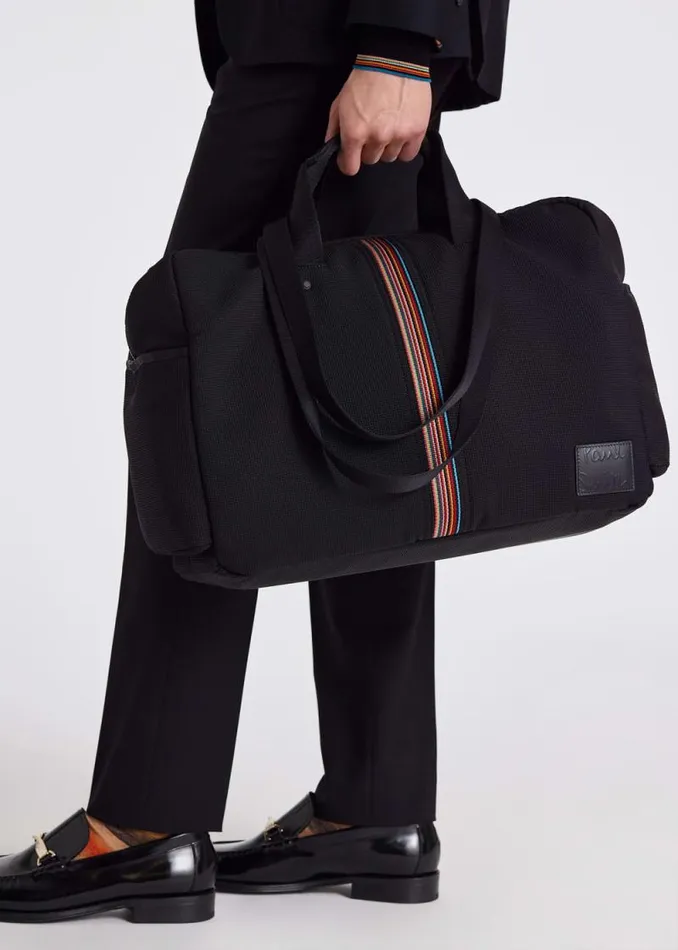 MensWomens Paul Smith Bags Black 039Signature Stripe039 Holdall Bag MensWomens Paul Smith Bags Black 039Signature Stripe039 Holdall Bag