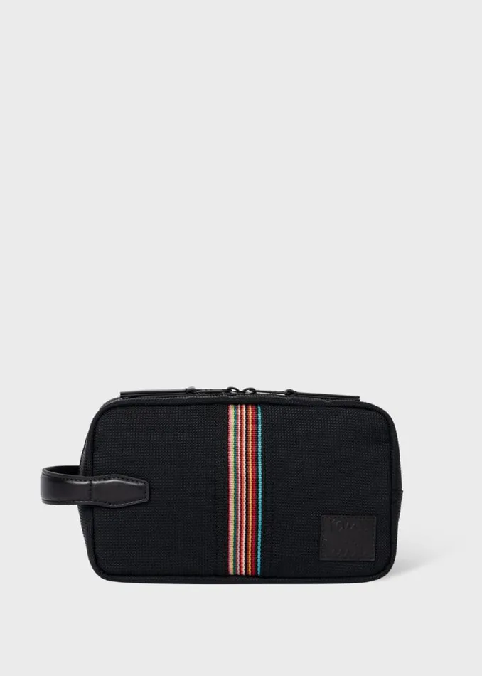 MensWomens Paul Smith Bags Black 039Signature Stripe039 Wash Bag