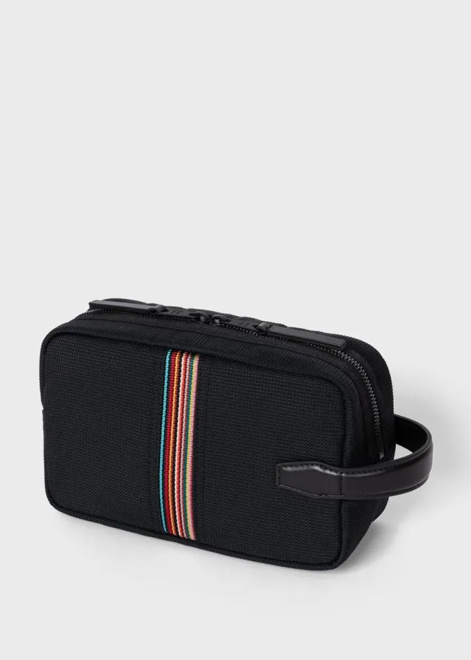 MensWomens Paul Smith Bags Black 039Signature Stripe039 Wash Bag MensWomens Paul Smith Bags Black 039Signature Stripe039 Wash Bag