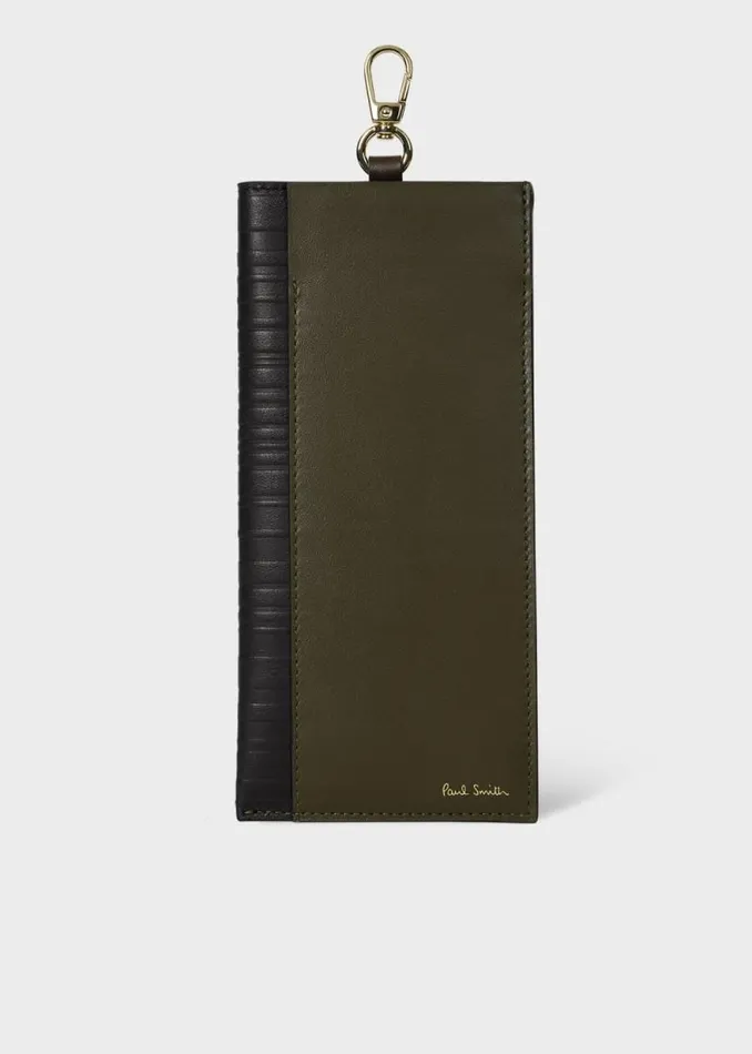 MensWomens Paul Smith Cases and Covers Khaki Leather 039Shadow Stripe039 Sunglasses Case MensWomens Paul Smith Cases and Covers Khaki Leather 039Shadow Stripe039 Sunglasses Case