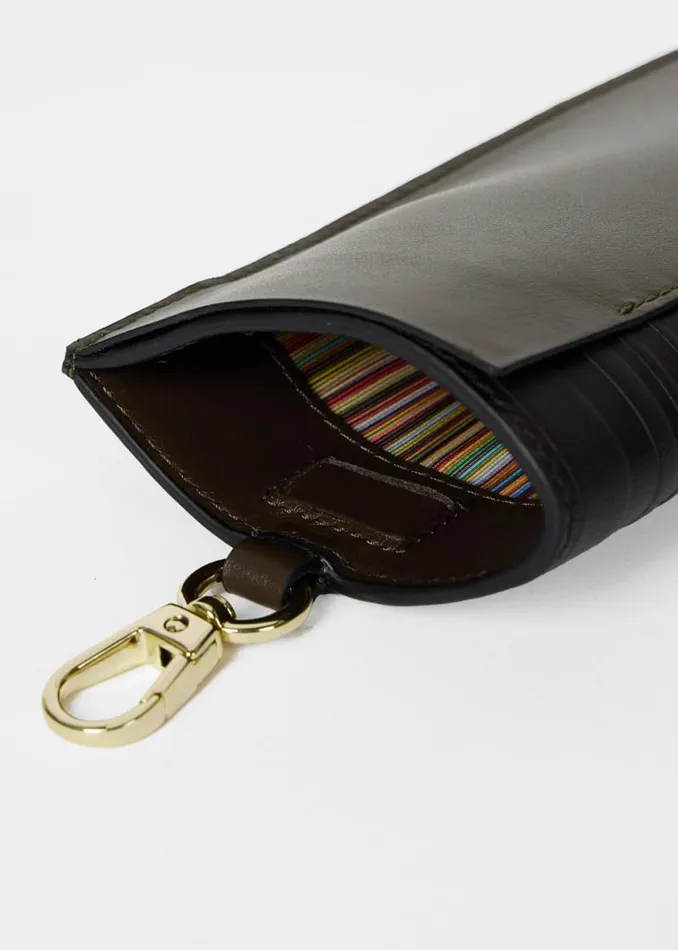 MensWomens Paul Smith Cases and Covers Khaki Leather 039Shadow Stripe039 Sunglasses Case MensWomens Paul Smith Cases and Covers Khaki Leather 039Shadow Stripe039 Sunglasses Case